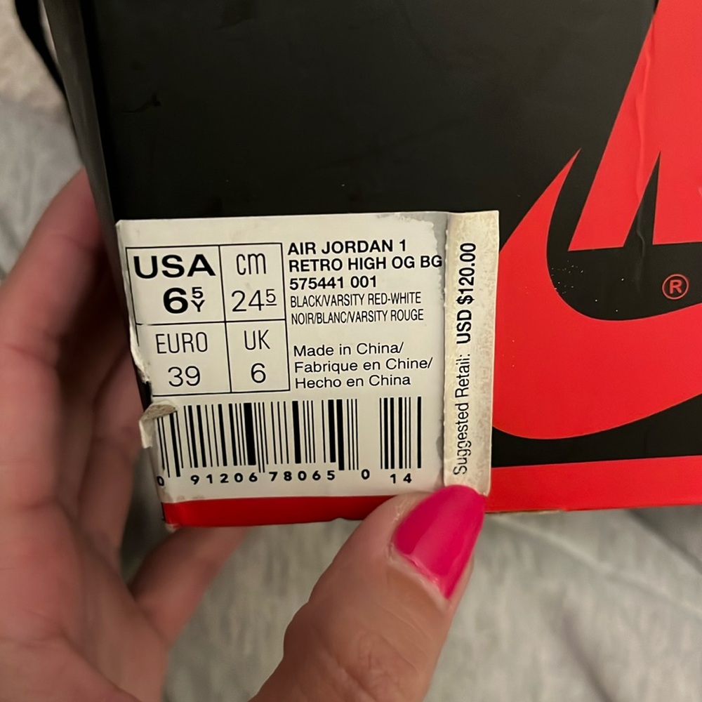 Jordan 1 retro bred